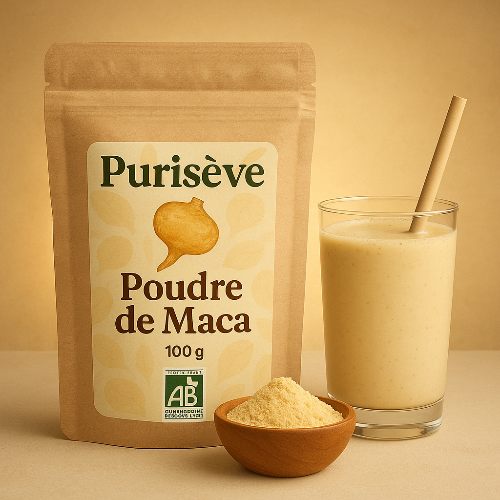 Poudre de Maca Bio 🌱 Énergie & Vitalité Naturelles